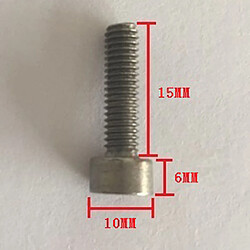 Avis 10pcs M6 * Tête Conique Boulons à Douille 15 Titane Cap GR1 Ta1 Hexagonale Vis