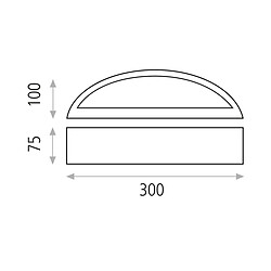 Acb Applique Alba 1x9W Blanc