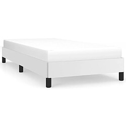 vidaXL Cadre de lit sans matelas blanc 80x200 cm similicuir