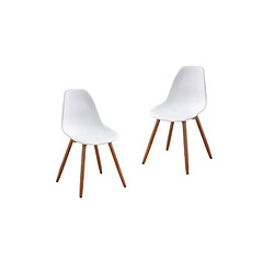 Lot de 2 chaises de jardin PP - 50 x 55 x 85,5 cm