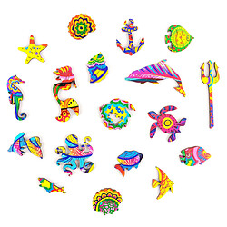 Acheter UNIDRAGON Puzzle en bois 196 pcs Shining Fish Moyen 32x24 cm