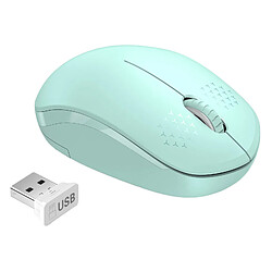 Souris Souris Sans Fil 2.4G Avec Récepteur USB Pour Tablette PC Ordinateur Vert