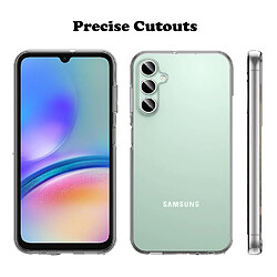 Htdmobiles Coque pour Samsung Galaxy A05s - housse etui silicone gel fine + film ecran - TRANSPARENT TPU