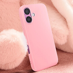 Avis Avizar Coque pour iPhone 16 Semi-rigide Soft-touch Anti-traces Rose Poudré