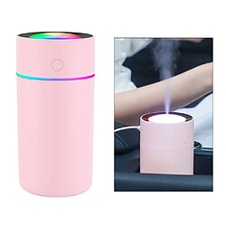 Avis Humidificateur Diffuseur Car Home Aroma Purificateur D'air Lumière Colorée 320ML Rose