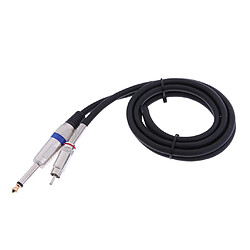 Acheter rca mâle vers 6.35mm fiche mâle mono audio auxiliaire câble de connexion 1.5m