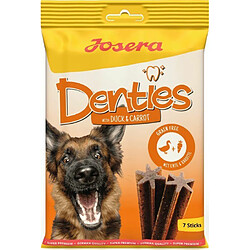 Josera Denties with Duck & Carrot | Confezione Doppia | 2 x 180 g | Bâtonnets de Dentition pour Chiens | avec du Canard et de la Carotte Savoureux | pour favoriser Le Nettoyage Quotidien des Dents