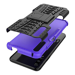 Wewoo Coque Renforcée Pour Huawei Honor 9X Pro Texture de pneu TPU + PC Antichoc avec support Violet pas cher