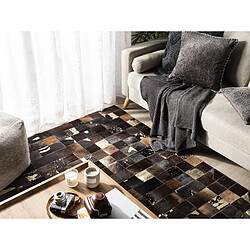 Avis Beliani Tapis patchwork en peau 160 x 230 cm BANDIRMA