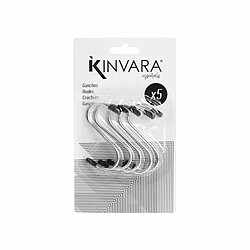 Avis Kinvara Crochet pour suspendre Lot Argenté Métal 7 cm (12 Unités)