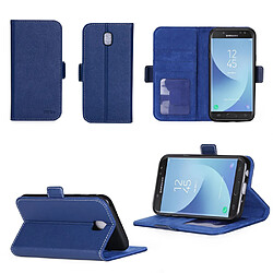 Samsung Galaxy J5 2017 : Housse Portefeuille luxe bleue Style Cuir avec stand - Etui bleu coque de protection J5 2017 J5 2017 SM-J530F avec porte cartes - Accessoires pochette XEPTIO : Exceptional case !