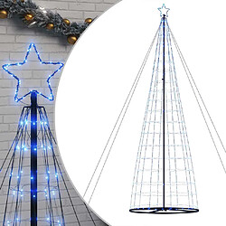 vidaXL Arbre de Noël lumineux conique 1534 LED bleu 503 cm