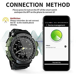 Avis Chrono Chronus Sport Montre Connectée Professionnel 5ATM Étanche Bluetooth Rappel D'appel Numérique Hommes Montre Smartwatch pour iOS et Android(noir)