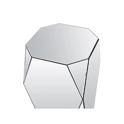 Acheter Table d'appoint en MDF et miroir - Coloris : Argent - SIGRID de Pascal MORABITO