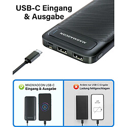 SANAG Lot De 2 Batteries Externes De 10600 Mah - Minces Et Puissantes - Entrée Et Sortie Usb C - Chargeur Portable Avec 4 Ports - Compatible Avec Les Smartphones, Montres Intelligentes, Etc.