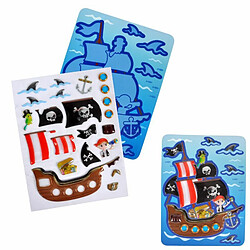 Paris Prix Tableau à Stickers Pirate 14x18cm Bleu