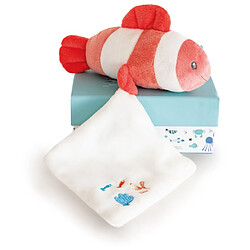 Poisson mignon avec doudou corail - Doudou et compagnie pas cher