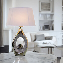 Lampe de bureau Alexandra House Living Noir Gris Multicouleur Argenté Céramique 40 W 32 x 50 x 20 cm