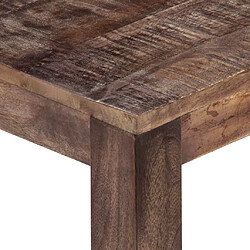 Avis vidaXL Table basse 50x50x35 cm Bois de manguier massif