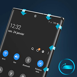 Acheter Avizar Film Samsung Galaxy Note 20 Ultra Verre Trempé Biseauté Transparent Contour Noir