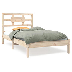 vidaXL Cadre de lit sans matelas 100x200 cm bois massif