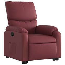 Avis vidaXL Fauteuil inclinable Rouge bordeaux Similicuir