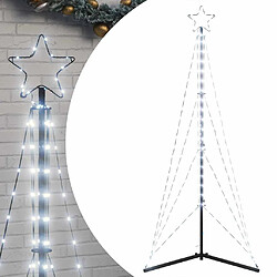 vidaXL Guirlande de sapin de Noël 363 LED blanc froid 180 cm