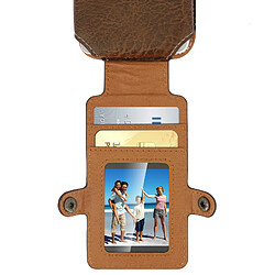 Avis Avizar Housse Etui Ceinture Porte-carte Universel Smartphone taille XXL - Marron