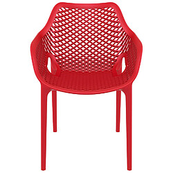 Acheter Alterego Chaise de jardin / terrasse 'SISTER' rouge en matière plastique