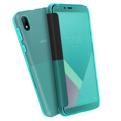 Housse Wiko Y61 Fenêtre Intelligente Tactile Easy Folio Original Bleen pacifique