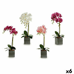 Ibergarden Fleur décorative Orchidée Plastique 14 x 51 x 18 cm (6 Unités)