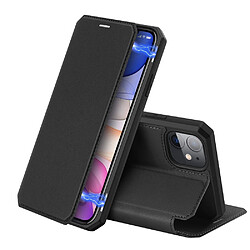 Dux Ducis Etui en PU avec support noir pour votre Apple iPhone 11 6.1 pouces