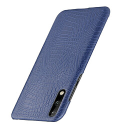 Avis Wewoo Coque Rigide Pour Huawei Enjoy 10s Shockproof Crocodile Texture PC + PU Case Blue