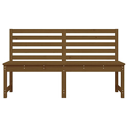 Helloshop26 Banc de jardin meuble de patio d'extérieur terrasse 157,5 x 48 x 91,5 cm bois de pin massif marron miel 02_0011744