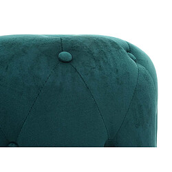 Acheter Decoshop26 Tabouret pouf repose-pieds style ottoman 42x39cm velours vert foncé 04_0005337