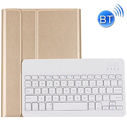 Wewoo Clavier QWERTY or pour iPad Air & Air 2 & Pro 9.7 & 9.7 pouces 2017 Ultra-mince ABS Bluetooth Horizontal Housse en cuir avec support