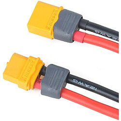 Avis 2 Paires XT60 Connecteur Mâle Femelle avec Connecteur de Boîtier de Gaine avec Câble Silicone 150mm 12AWG pour Batterie de Drone Lipo