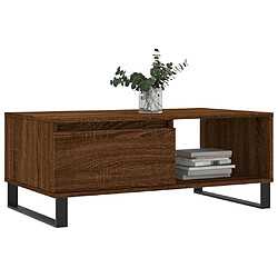 Avis Maison Chic Table basse,Table Console Table d'appoint, Table pour salon Chêne marron 90x50x36,5 cm Bois d'ingénierie -MN38027