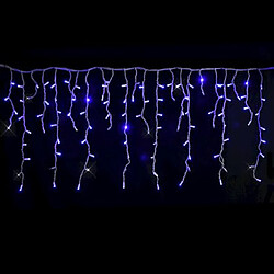 rideau stalactite - led - 4.5 x 0.8 mètres - 280 led - bleu pétillant - festilight 54422-60-w3-z