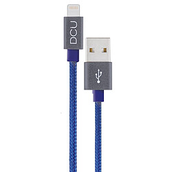 DCU TECNOLOGIC Câble Lightning technologique DCU - 2 m - Chargez et synchronisez vos appareils Apple rapidement et en toute sécurité - Couleur bleue