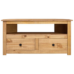 Maison Chic Meuble TV scandinave - Banc TV pour salon d'angle 93x49x49 cm Pin solide Assortiment Panama -MN92846