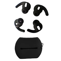 Acheter Casque En Silicone Pour Embouts D'oreille + écouteurs + étui Pour Airpods Noir