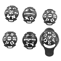 Acheter 6pcs Balle De Golf Liner Marqueur Ligne Lettre Modèle Dessin Outil Alignement Golf