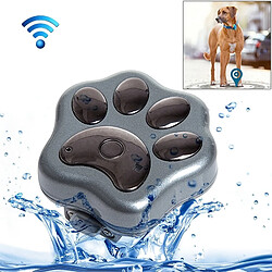 Wewoo Traceur animaux gris pour Pet Imperméable IP66 Anti perte WiFi GSM Smart GPS Tracker Animal de compagnie