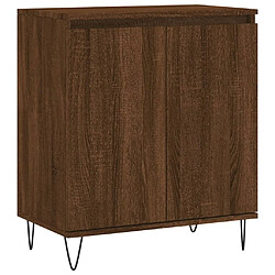 Maison Chic Buffet,Meuble de Rangement,commode pour salon,Cuisine Chêne marron 60x35x70 cm Bois d'ingénierie -MN47117