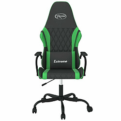 Avis Maison Chic Chaise de jeu, Chaise gaming de massage, Fauteuil gamer d'ordinateur,Chaise de Bureau Noir et vert Similicuir -GKD35743