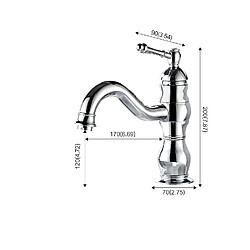 Acheter Robinet de Lavabo Rétro, Robinet Salle de Bain en Laiton Bronzé