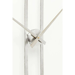 Acheter Karedesign Horloge murale Clip 60cm argentée Kare Design