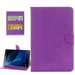 Wewoo Housse Étui Violet pour Samsung Galaxy Tab A 10.1 2016 / P580 simple style en cuir flip horizontal avec titulaire et fentes cartes porte-monnaie