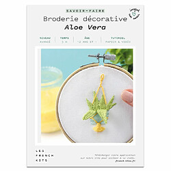 Youdoit Coffret DIY - Broderie décorative - Plante Aloe Vera